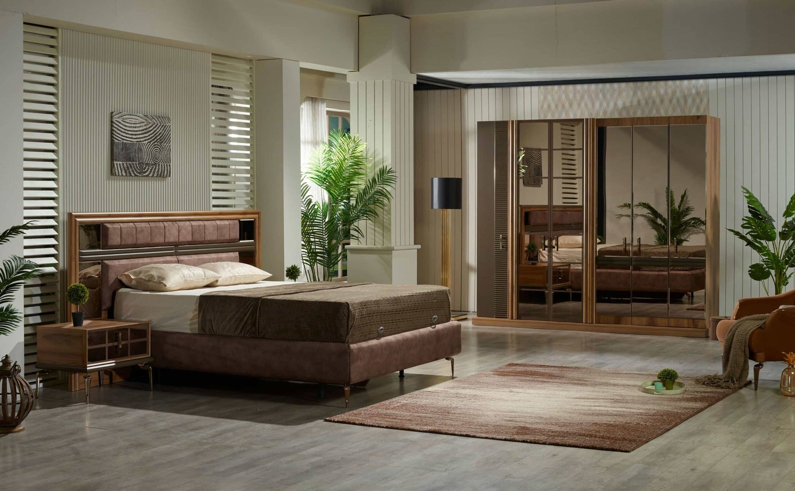 Siena Yatak Odası (Ceviz Kapaklı)